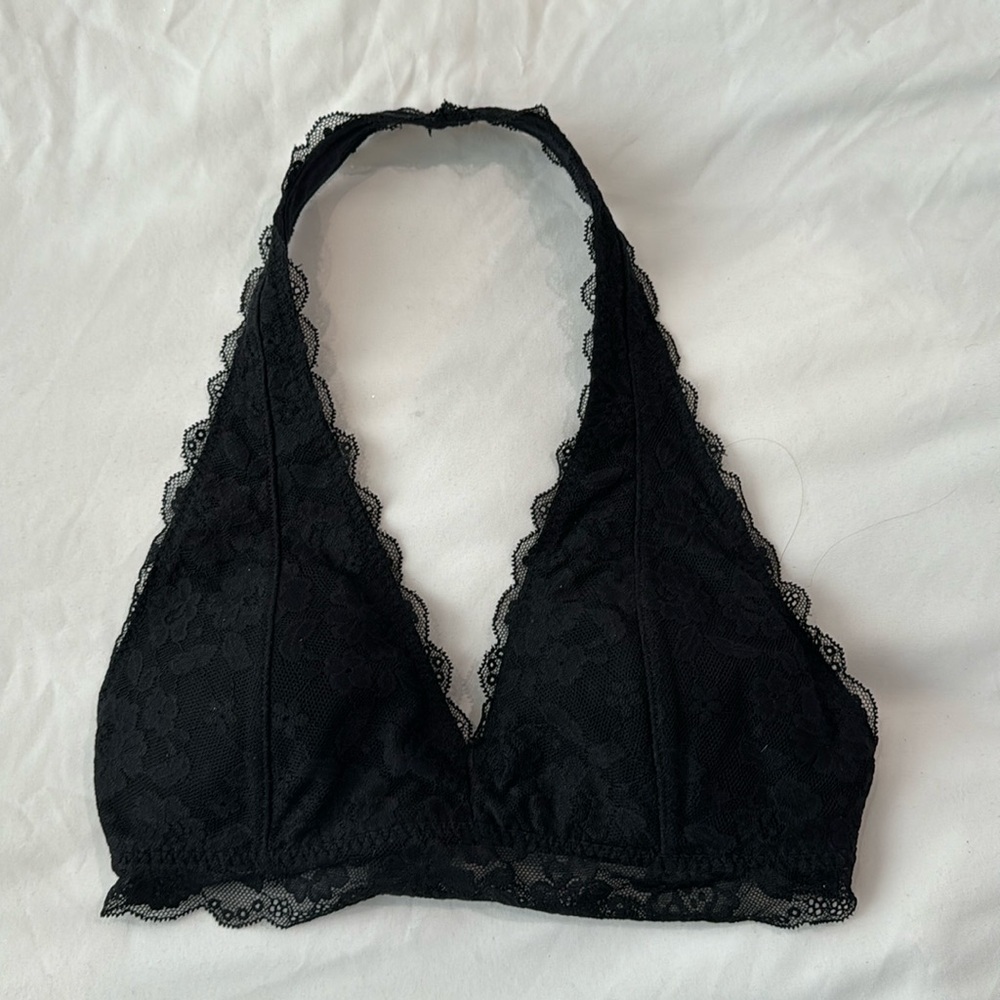 Black lace bralette